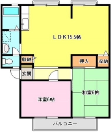 サンビレッジ誉田C棟の物件間取画像